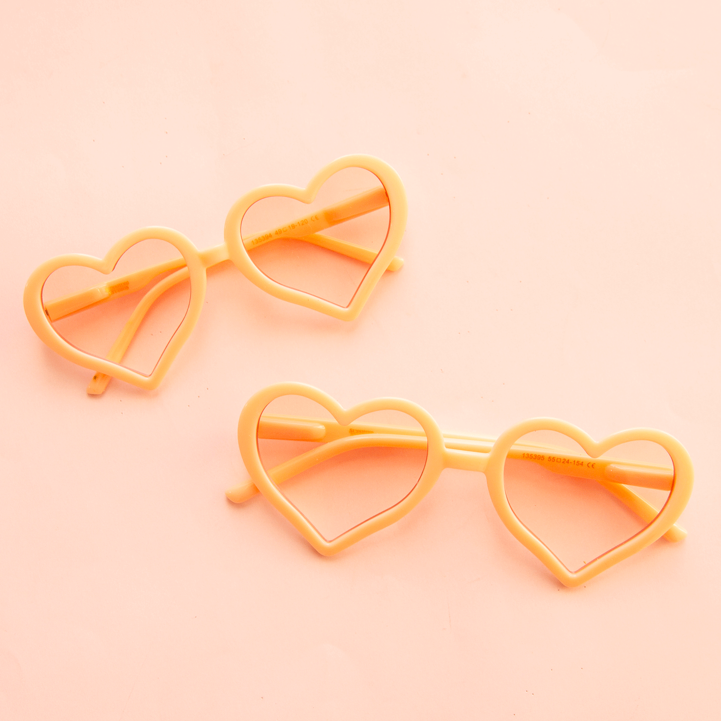 Adult Heartbreaker Sunglasses | Apricot