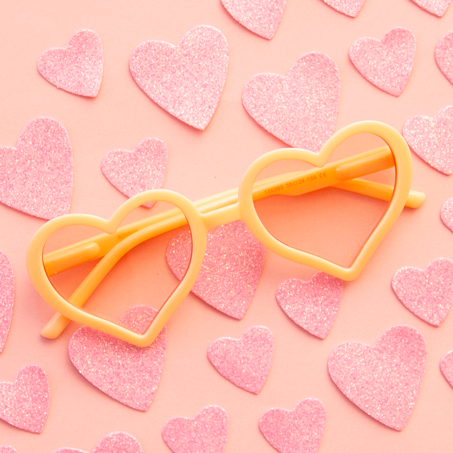 Adult Heartbreaker Sunglasses | Apricot