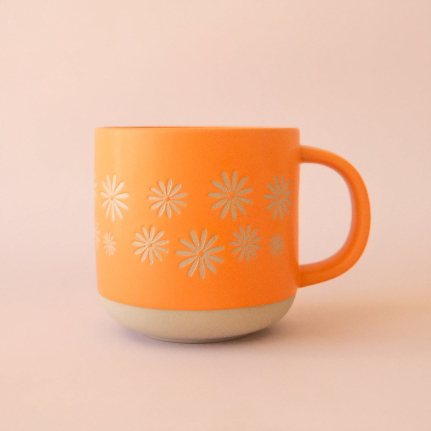 Retro Ceramic Mug | Pinwheel Flowers