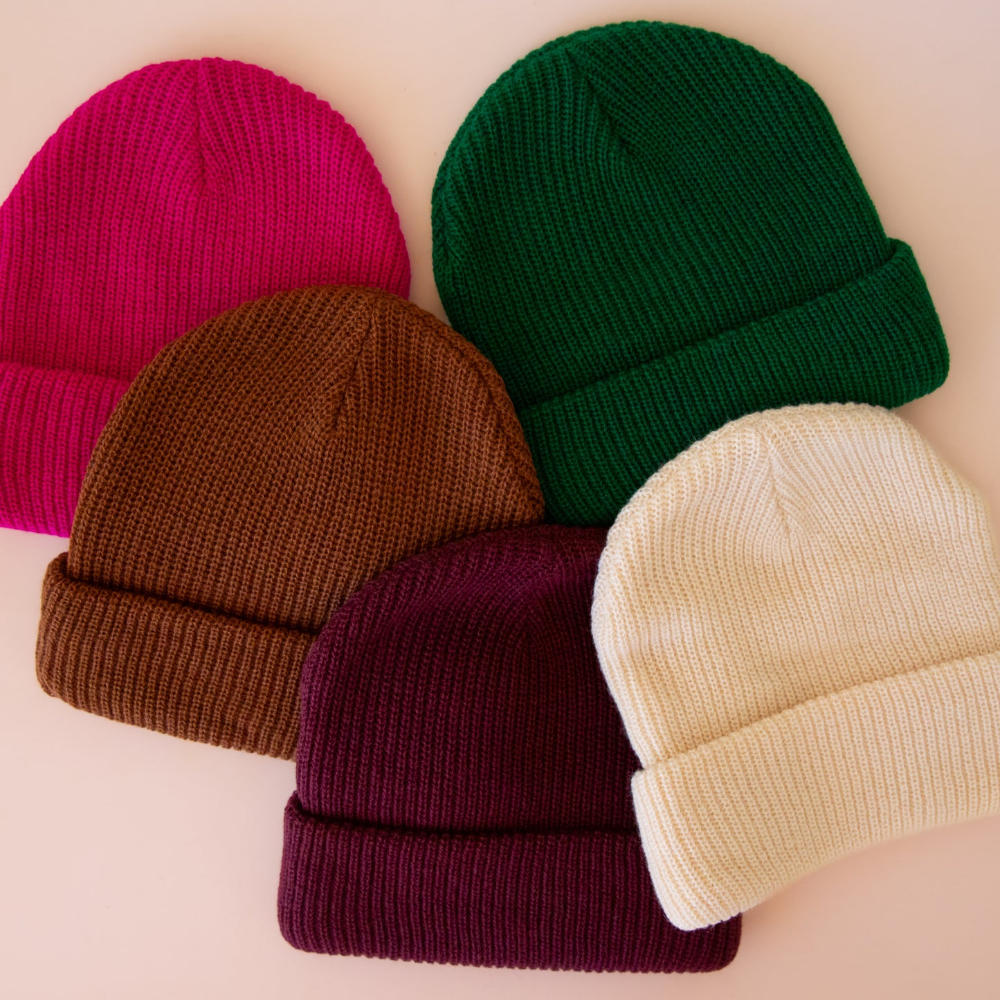 A group photo of the beanies.