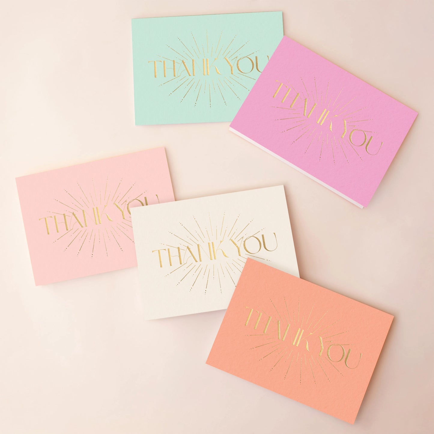 Thank You Starburst Card - Pack of 5
