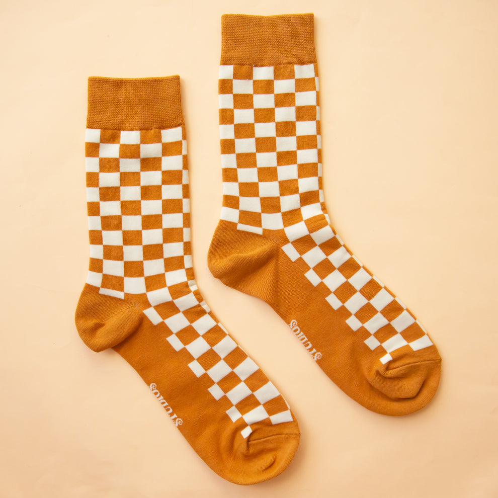 GROOVY Checker Flag Socks