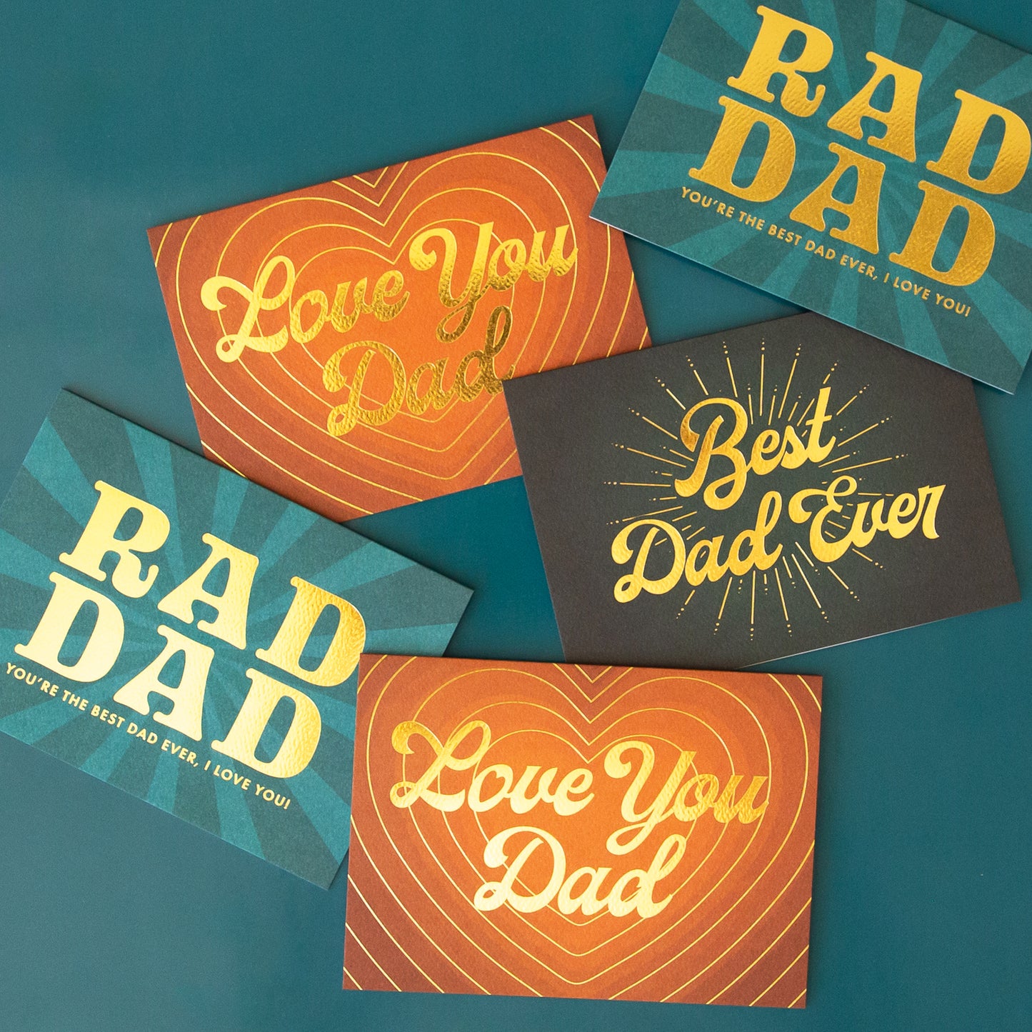 All three options of our sunshine studios Father's Day cards.