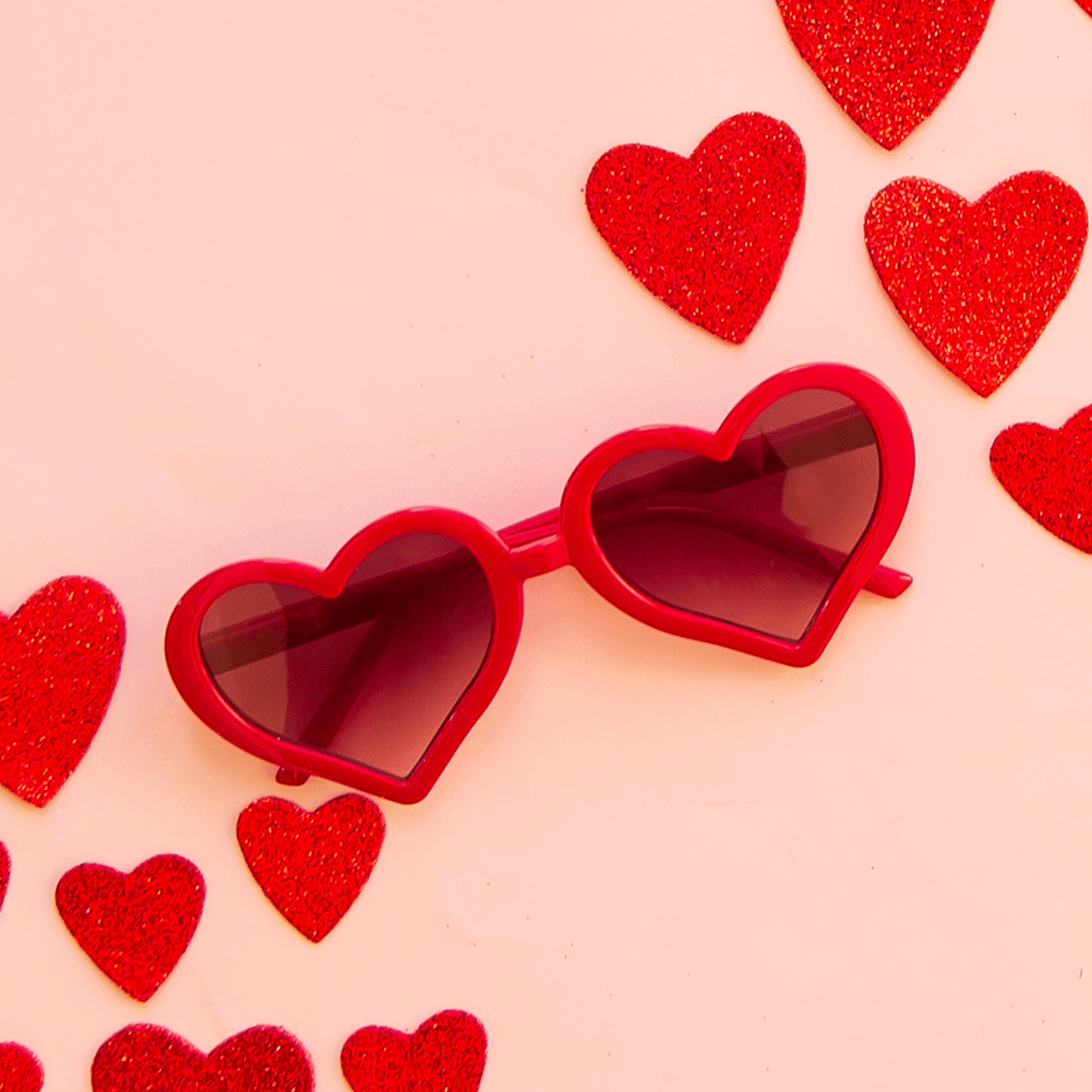 Adult Heartbreaker Sunglasses | Red