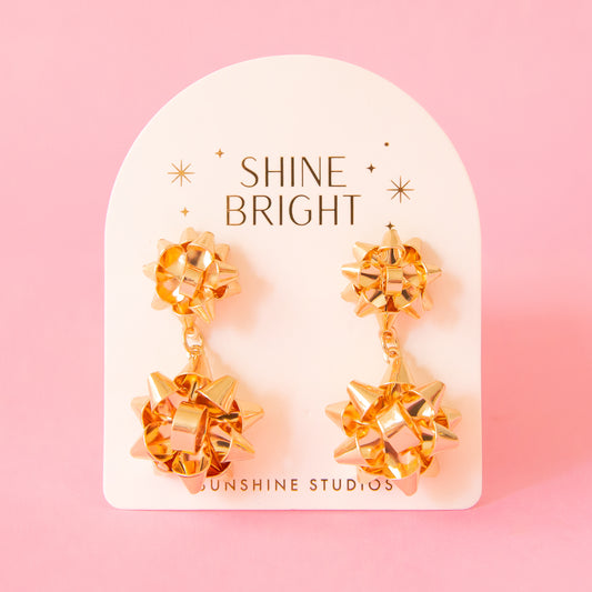 Bow Earrings | Double