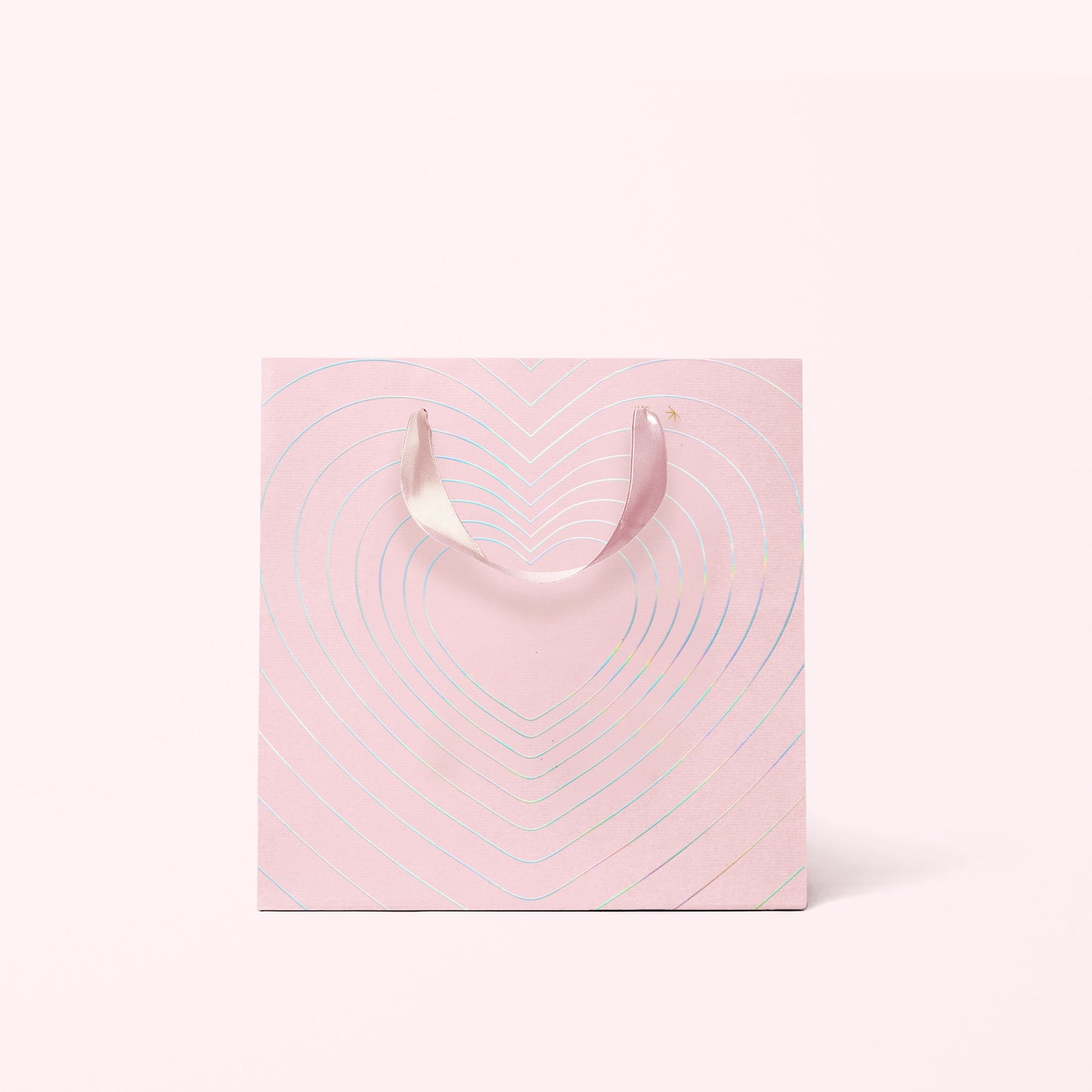 Radiating Hearts Gift Bag | Light Pink