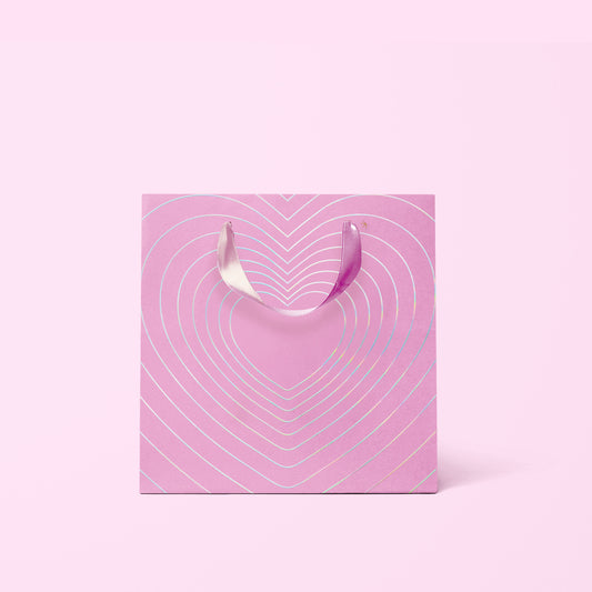 Radiating Hearts Gift Bag | Lilac