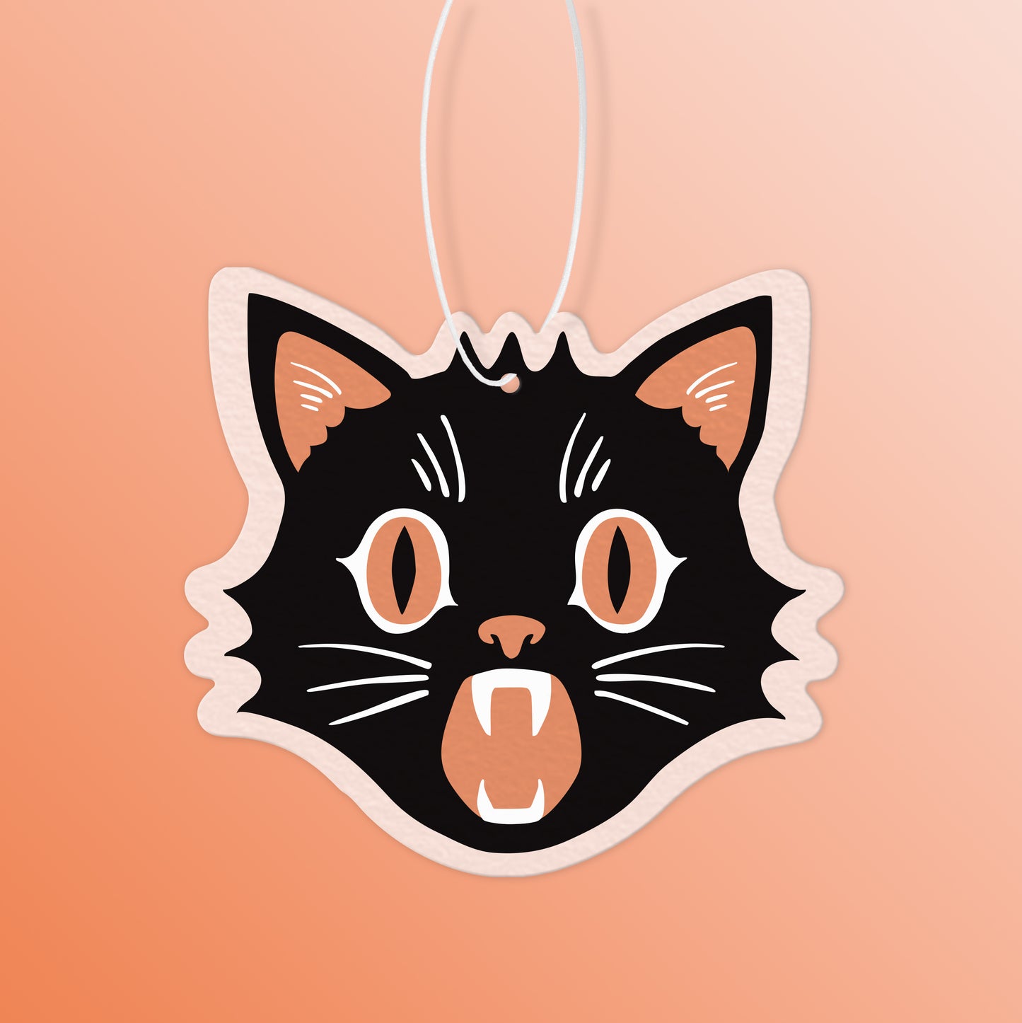 Black cat air freshener.