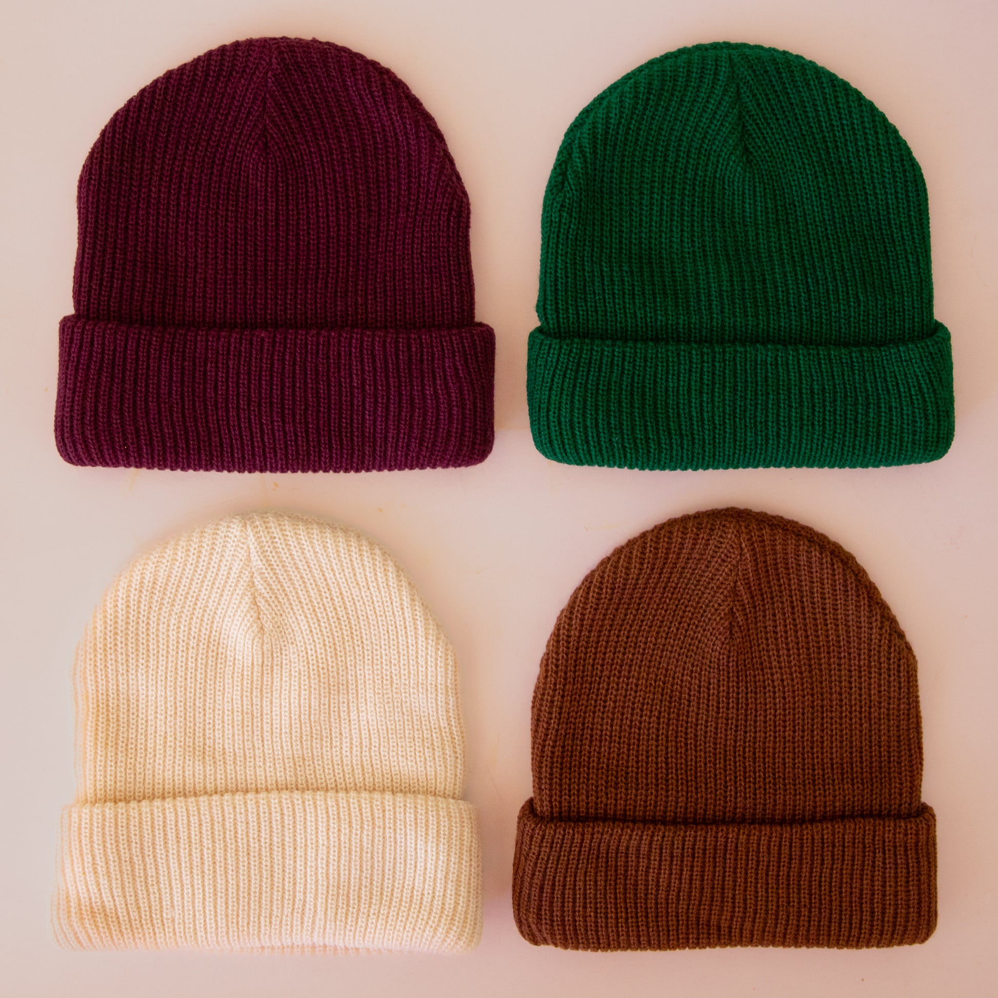 A group photo of the beanies. 