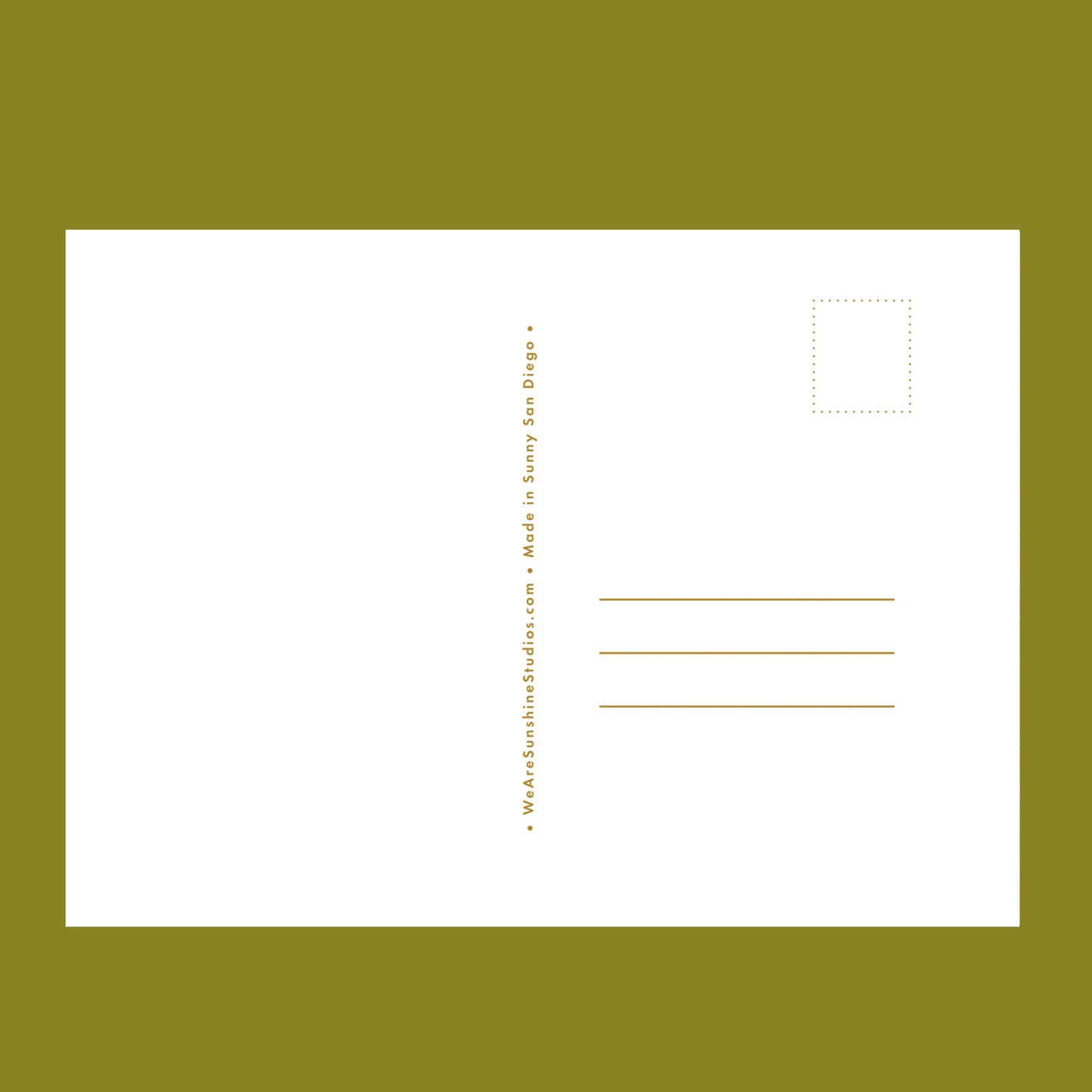 The backside of a postcard.