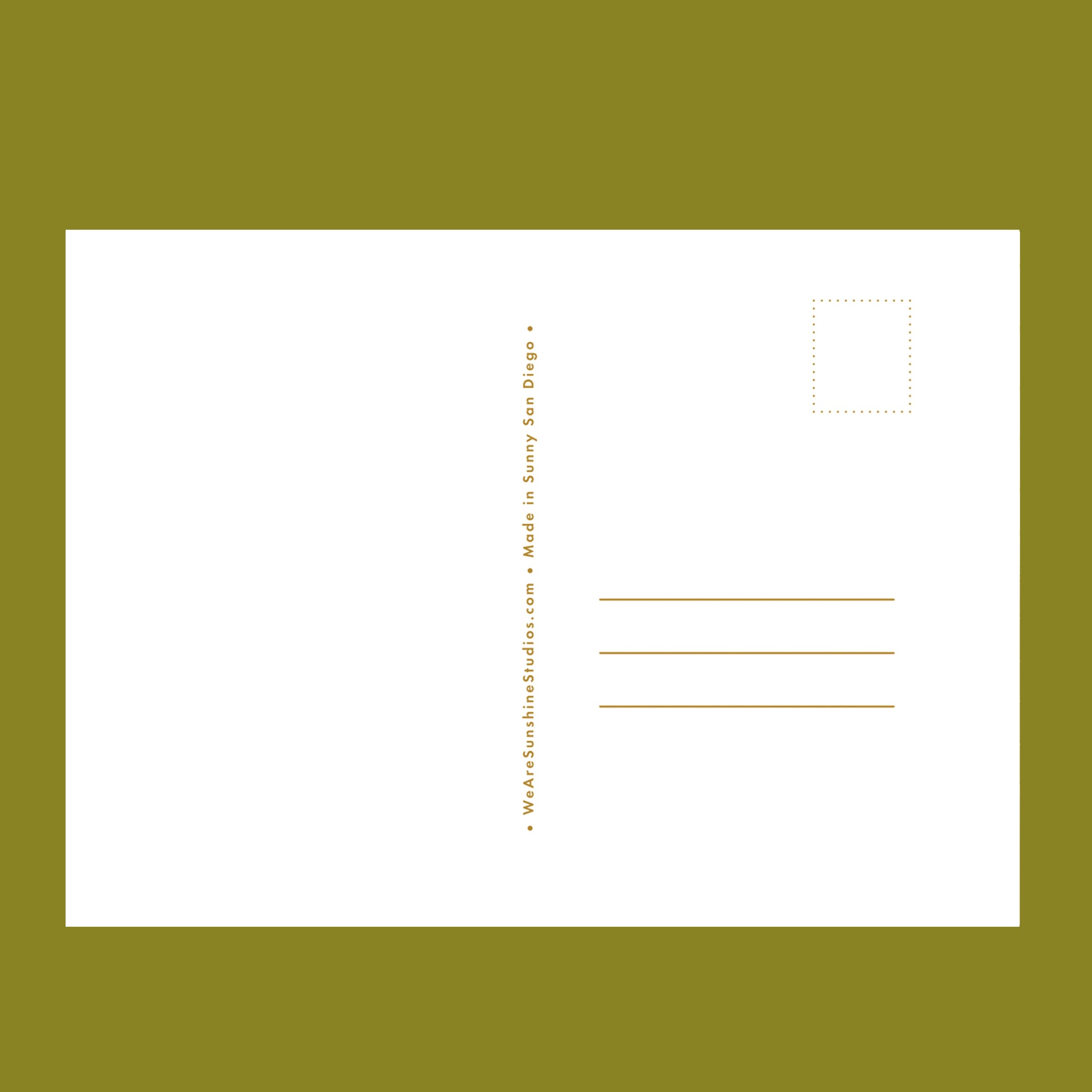 The backside of a postcard.