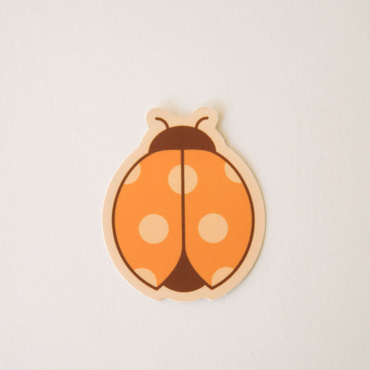 Ladybug Sticker - Orange