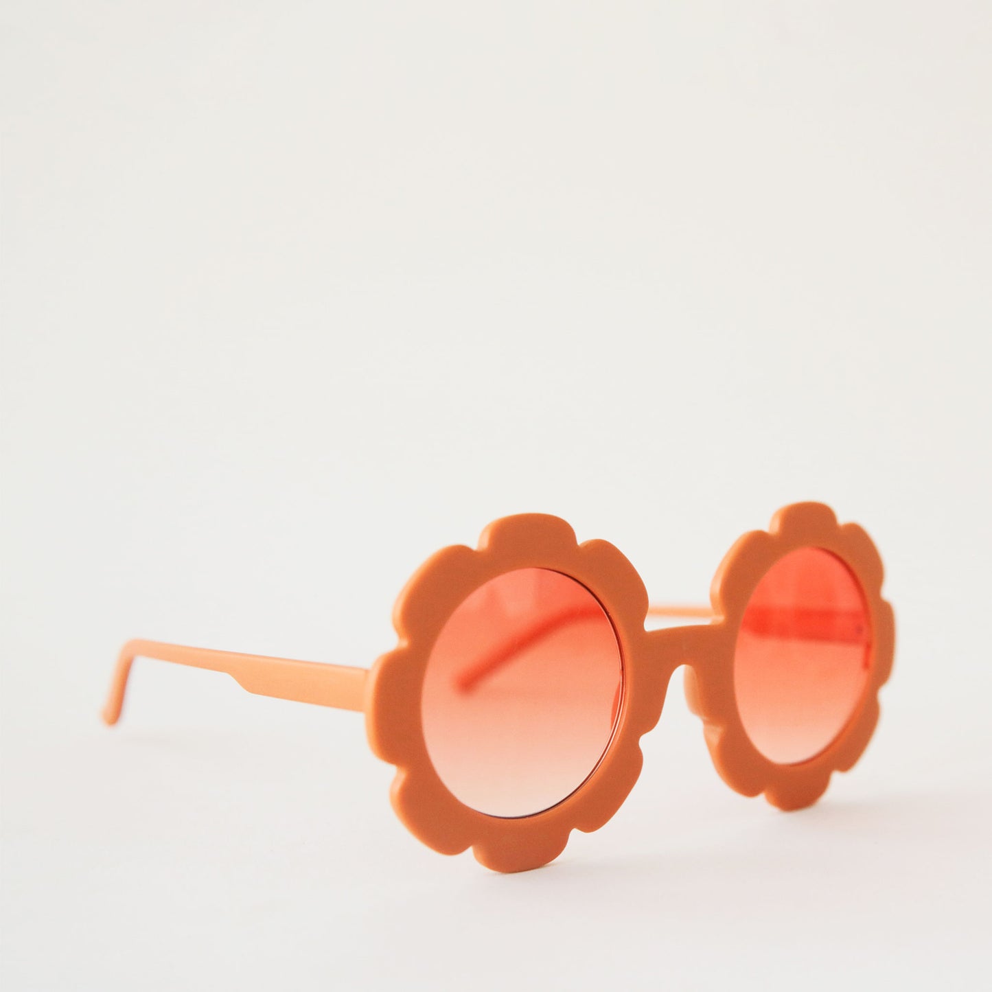 Adult Flower Sunglasses - Orange