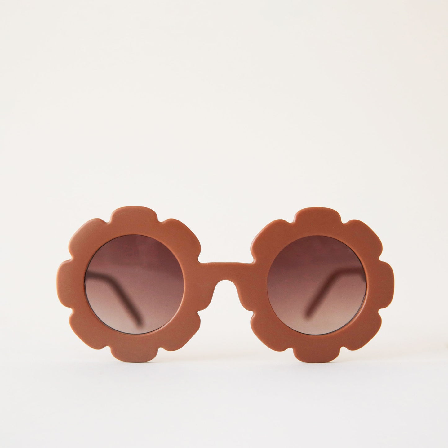Kids Flower Sunglasses - Cognac