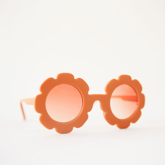 Kids Flower Sunglasses - Orange