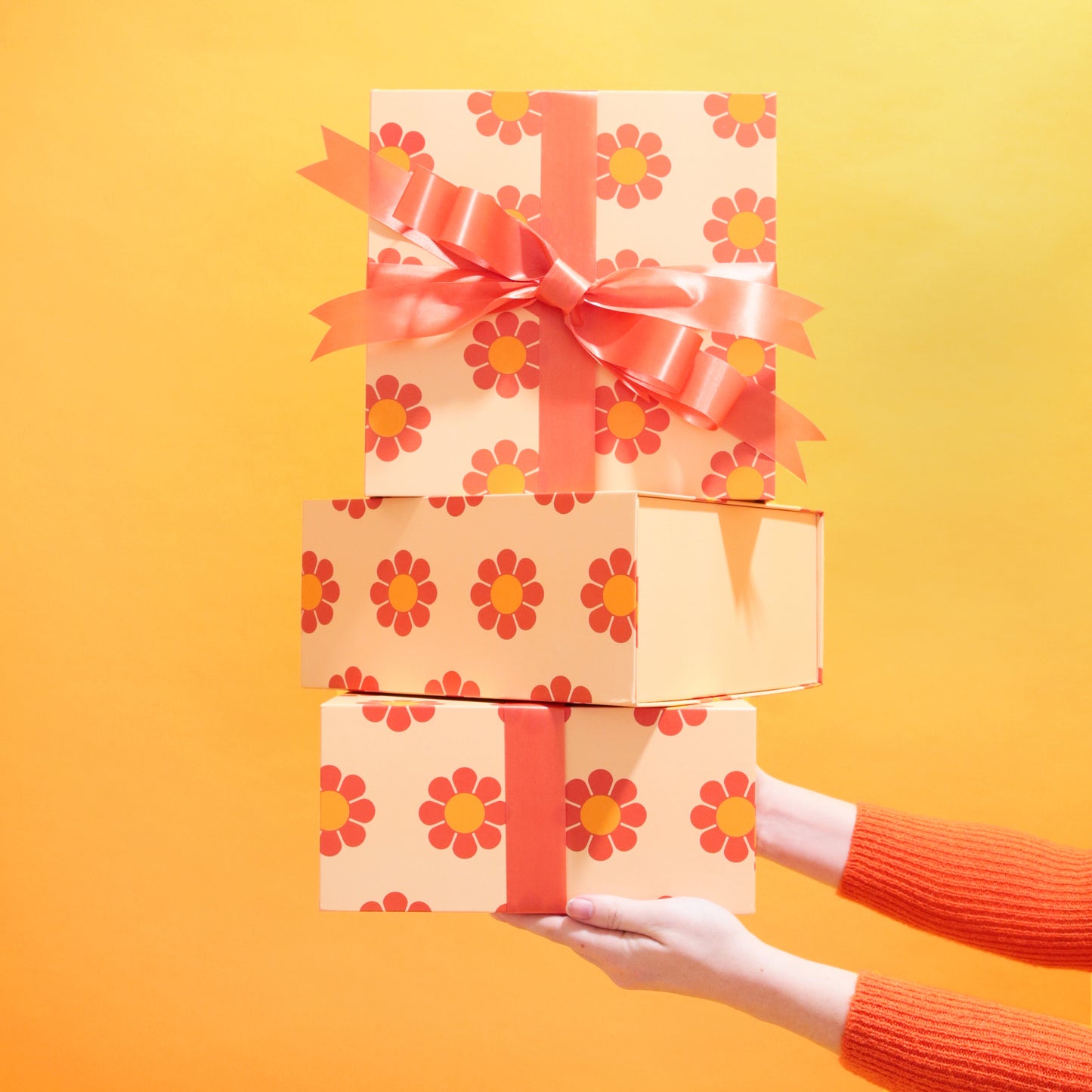 Retro Flower Gift Box - Large