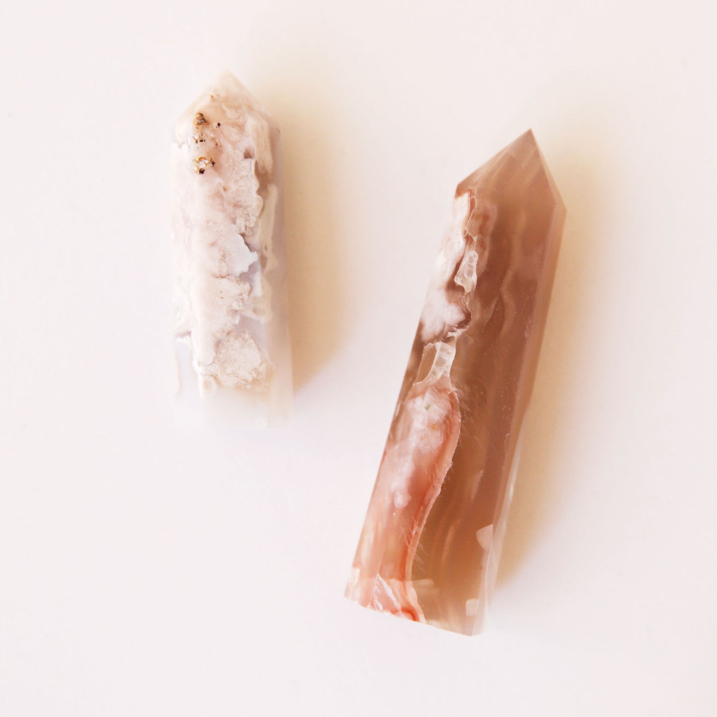 Cherry Blossom Agate Crystal Point